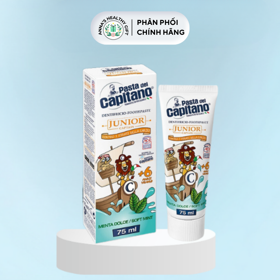 Kem đánh răng Capitano Trẻ Em Hương Bạc Hà Pasta del Capitano 1905 Soft Mint