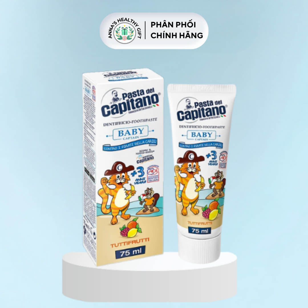 Kem đánh răng Capitano Trẻ Em Hương Trái Cây Pasta del Capitano 1905 Baby Tutti-Fruitti