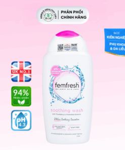 DUNG DỊCH VỆ SINH PHỤ NỮ CAO CẤP HÀNG NGÀY FEMFRESH SOOTHING WASH 250ML