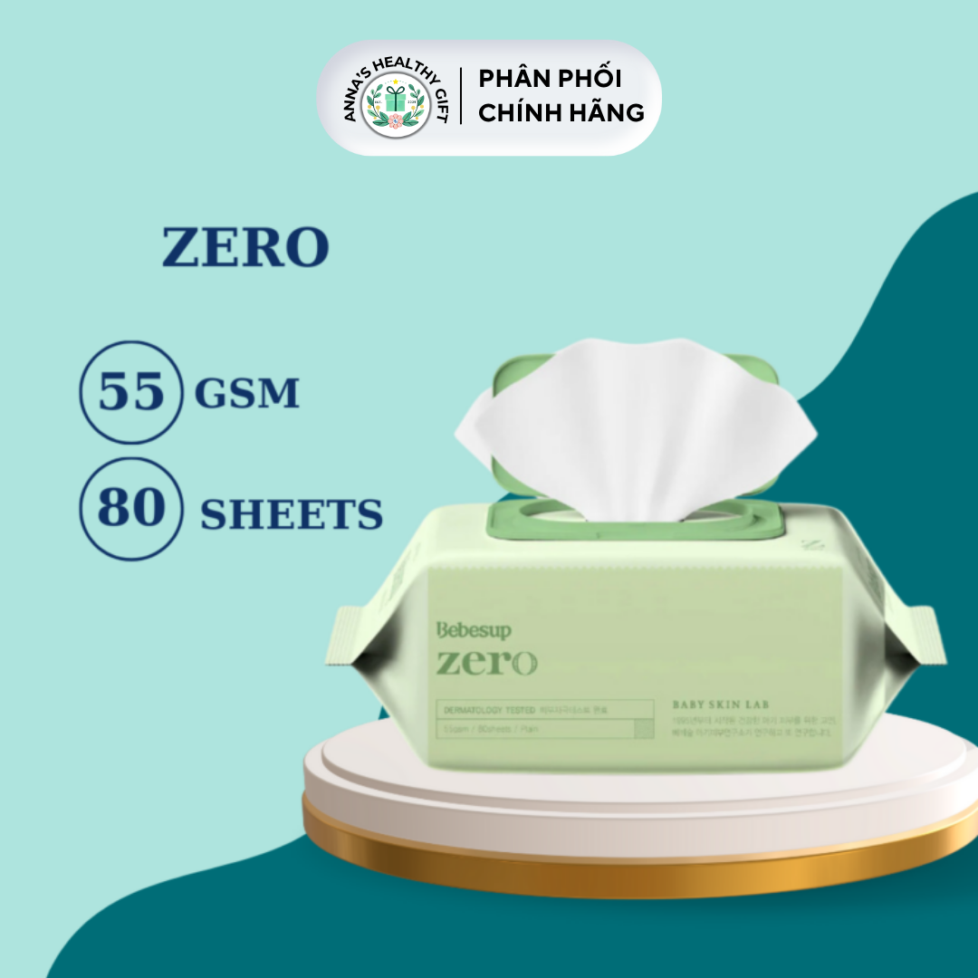 KHĂN ƯỚT BEBESUP ZERO 80 TỜ
