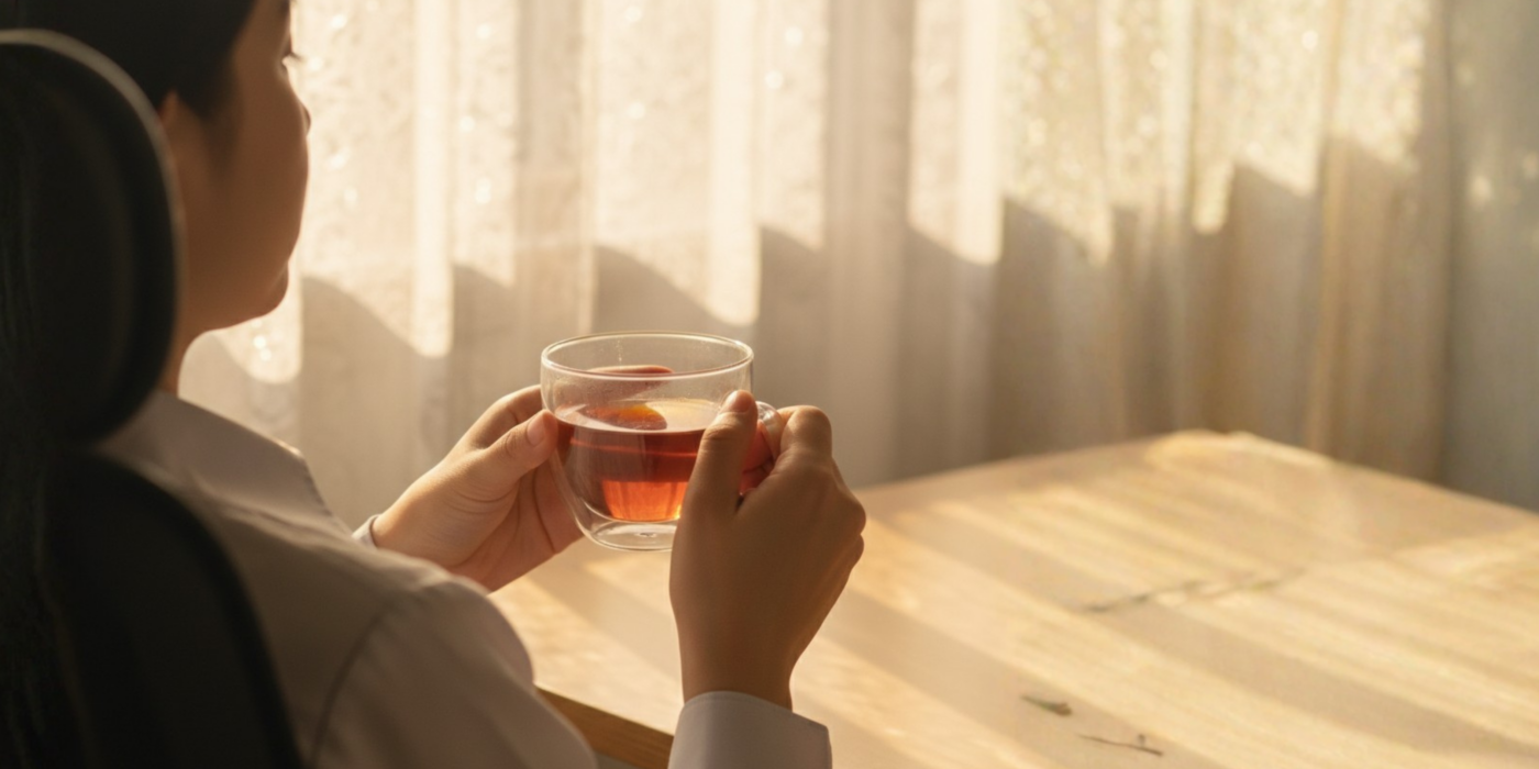 Nhâm nhi từng ngụm trà để cảm nhận hậu vị ngọt