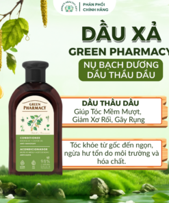 Dầu Xả Nụ Bạch Dương & Thầu Dầu Green Pharmacy 300ml Giúp Ngăn Ngừa Gãy Rụng Và Dưỡng Tóc Suôn Mượt