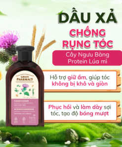 Dầu Xả Green Pharmacy Cây Ngưu Bàng & Protein Lúa Mì Hỗ Trợ Mọc Tóc Và Phục Hồi Tóc Yếu 300ml