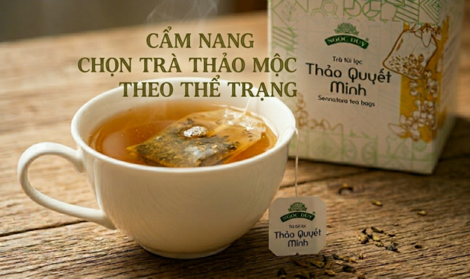 Chọn trà thảo mộc túi lọc theo thể trạng