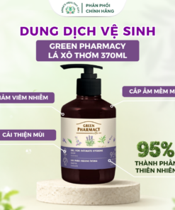 Dung Dịch Vệ Sinh Phụ Nữ Green Pharmacy Cây Xô Thơm 370ml - Làm Sạch Dịu Nhẹ, Khử Mùi Khô Thoáng