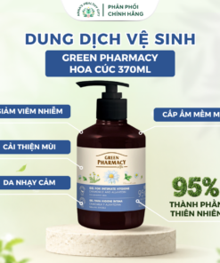 Dung Dịch Vệ Sinh Phụ Nữ Green Pharmacy Chiết Xuất Hoa Cúc Làm Sạch Khử Mùi Chính Hãng 370ml