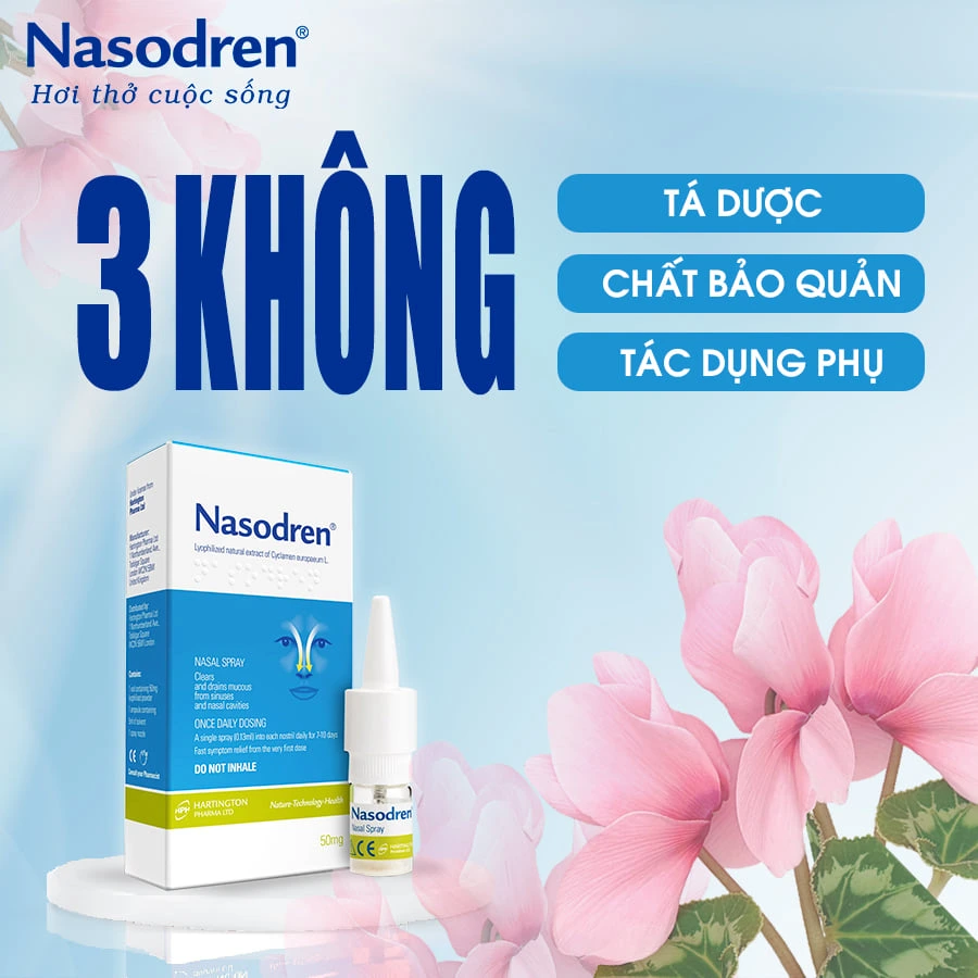 Dung dịch xịt mũi Nasodren 50mg - Ảnh 4