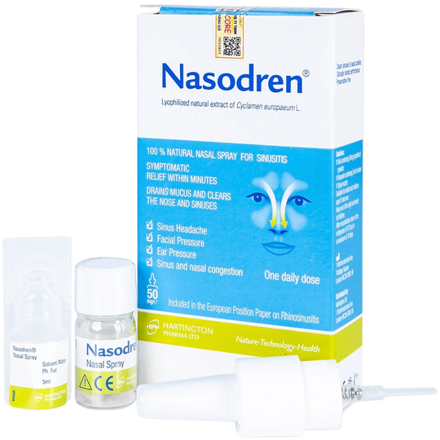 Dung dịch xịt mũi Nasodren 50mg